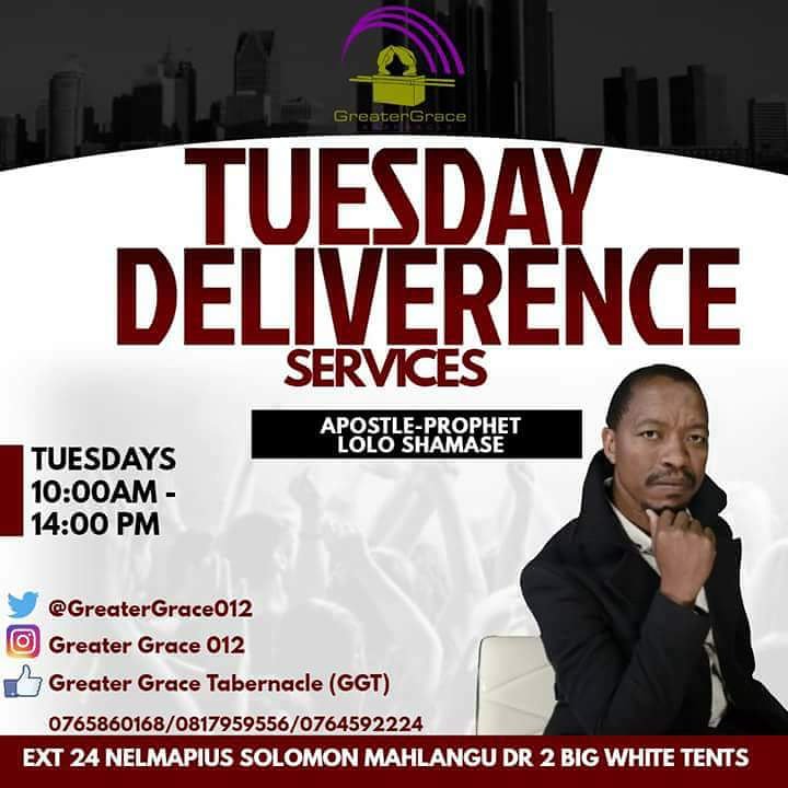 GreaterGrace012's tweet photo. Tuesday deliverance service with Apostle Punyuka Ba Mphete https://t.co/cw2vToPYev