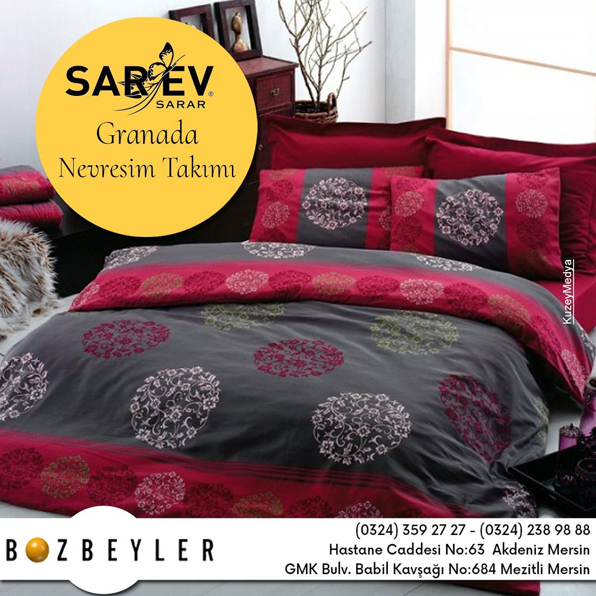 boz_beyler's tweet photo. Sarev Granada Çift Kişilik Pamuk Saten Nevresim Takımı Bozbeyler mağazasında 😊
#bozbeyler #mersin #sarev #sarar #granada #linensset #nevresimtakımı #bedroomdecor #homesweethome #homedesign #kuzeymedya #bozbeylerexclusive https://t.co/7fJk2RWI4n