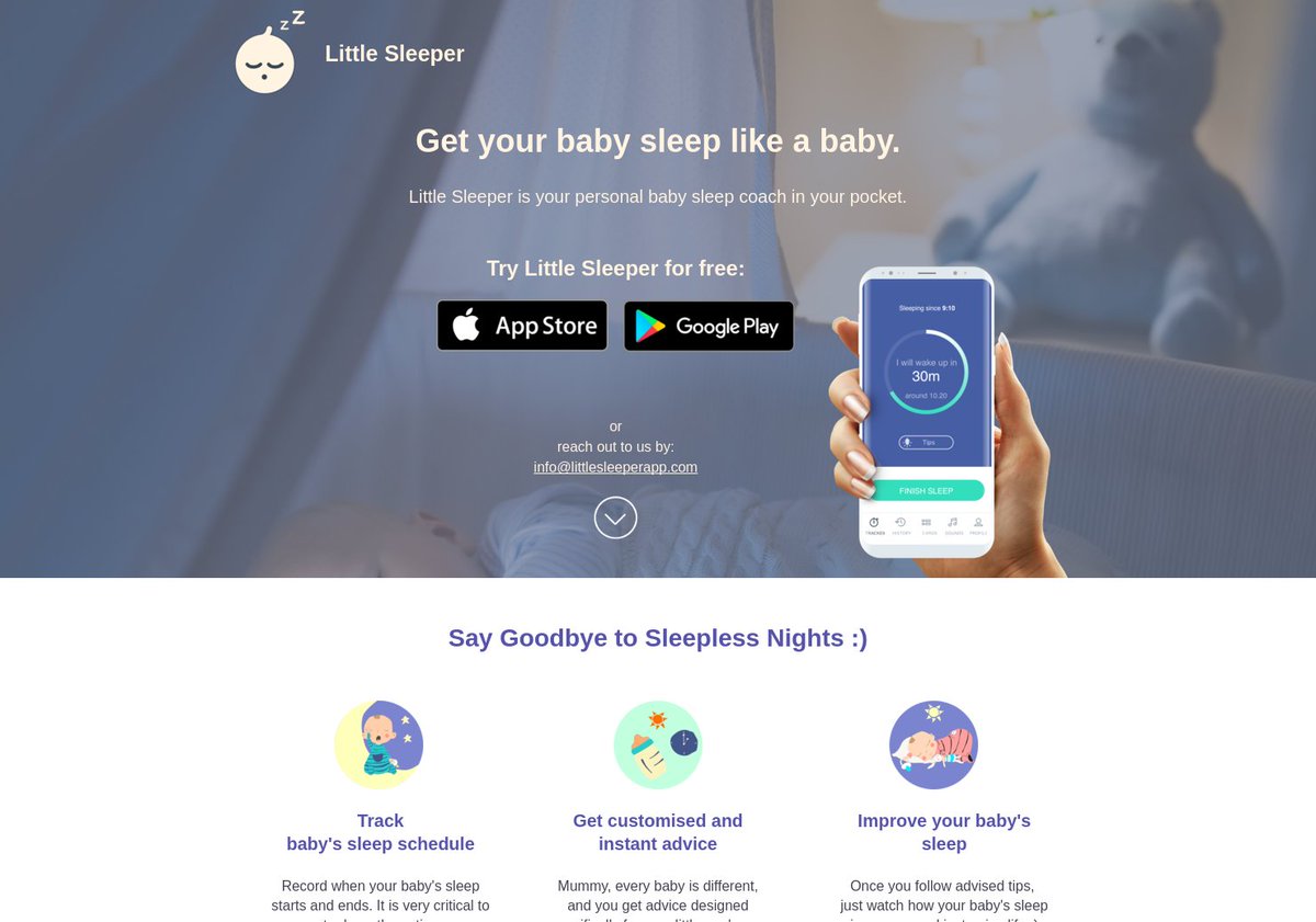 Little Sleeper featured in today's launchlister.com newsletter via <a href="/bicacan/">Birkan Icacan</a> (producthunt.com/r/12a2a9c0c9fc…
