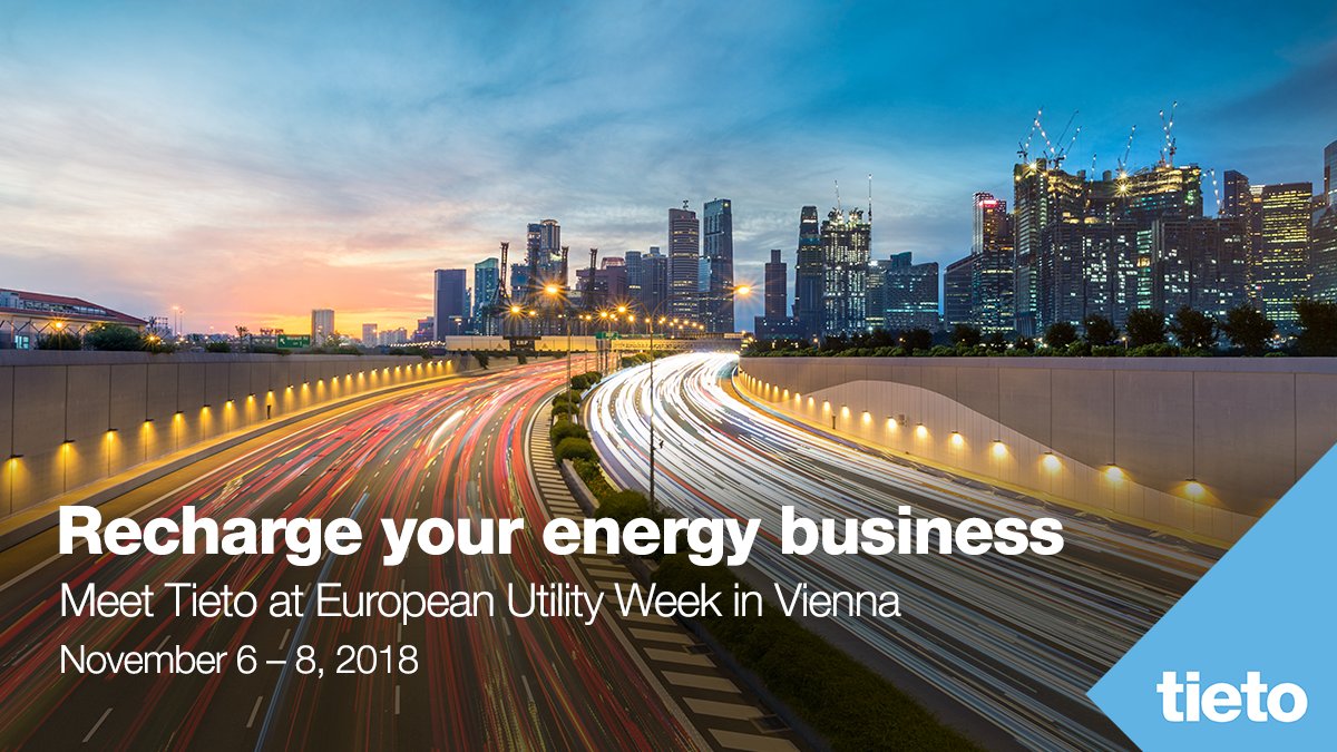 Tietoevry's tweet photo. We are looking forward to meeting you in Vienna to share our thoughts about the future in #SmartMetering and #DistributedEnergySolutions, #DES. Please save the date in your calendars already now! #EUW18
https://t.co/CzlXYkkHtc https://t.co/gV3CLNDgW9