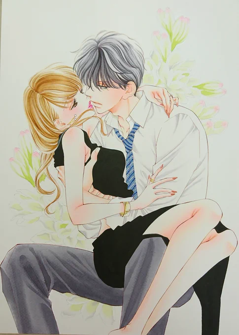 この前の嬉しいお知らせ、とは。
一井かずみ先生との「ふわふわゆれて、はらはらおちて」が単行本になります～???(自分で祝う) 
応援してくれた皆様のおかげです、 ありがとうございます?!
発売は9月10日頃。 もう予約始まってるようなので、よろしくお願いいたします!そして(続)→ 