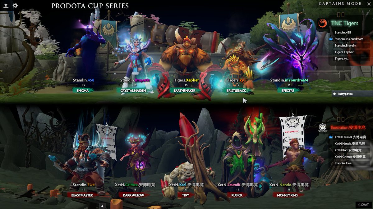 ExecrationGG's tweet photo. Game 1 is up! Join us in our battle for survival against TNC Tigers.
🇵🇭https://t.co/rGFINs9wXH
🇺🇸https://t.co/dEzWmBJpNi
#XCTN #PRODOTACUP #PLAYOFFS https://t.co/rarZatDorC