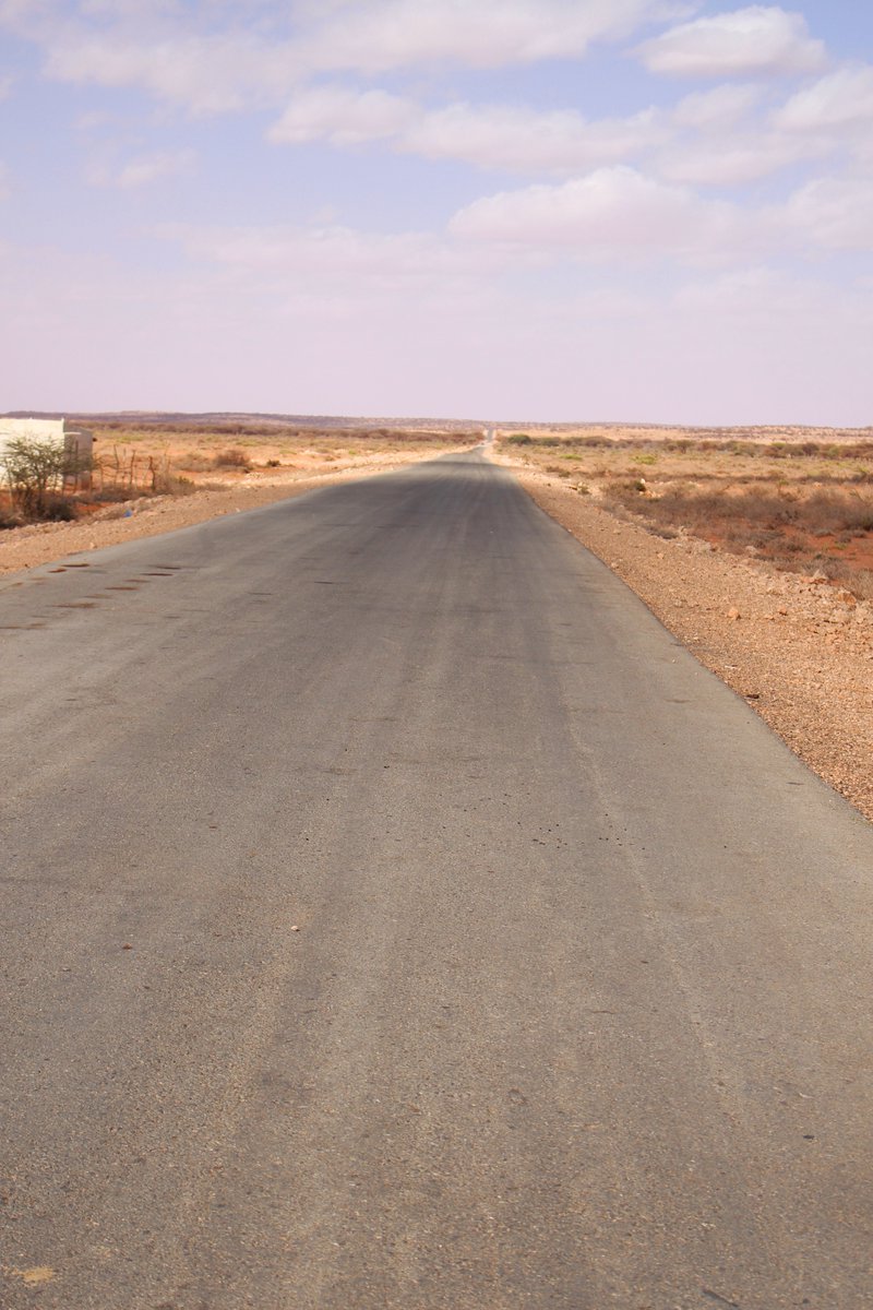 Mkabadhem's tweet image. This is a 375 kms road that connect Togdheer and Sanaag regions funded by #Somaliland government and Somalilanders without external support. 
 One of the main development projects going on in Somaliland.