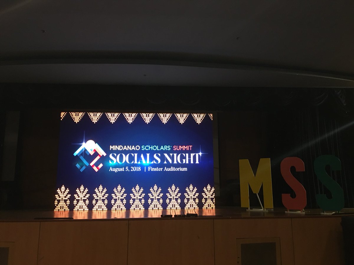 MSSOfficial2018's tweet photo. Day 2 Sinugdanan

Now happening | Ateneo de Zamboanga University scholars entertain the MSS delegates with their very powerful and entertaining chant and open the MSS 2018 Socials’ Night.

#MindanaoScholarsSummit2018 https://t.co/gsHFiwHlyw