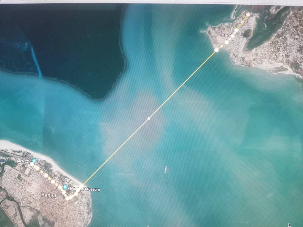 mmbye13's tweet photo. #Gambia: GRTS investigation reveals the Banjul - Barra bridge announced by president Barrow last month might in fact end up being Sittanunku - Mandinaring bridge across River Gambia diverting Banjul - Barra because of high cost coupled with engineering complexities. https://t.co/jqu5oiELvT