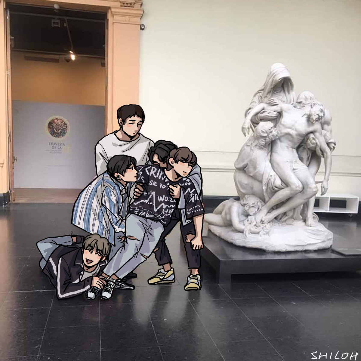 Shiloh815_b1a4's tweet photo. 世界名画
#B1A4 #진영 #신우 #산들 #바로 #공찬 
@_jinyoung911118 @B1A4_CNU @SANDEUL920320 @BARO920905 @B1A4_gongchan https://t.co/84FwvH3PRT