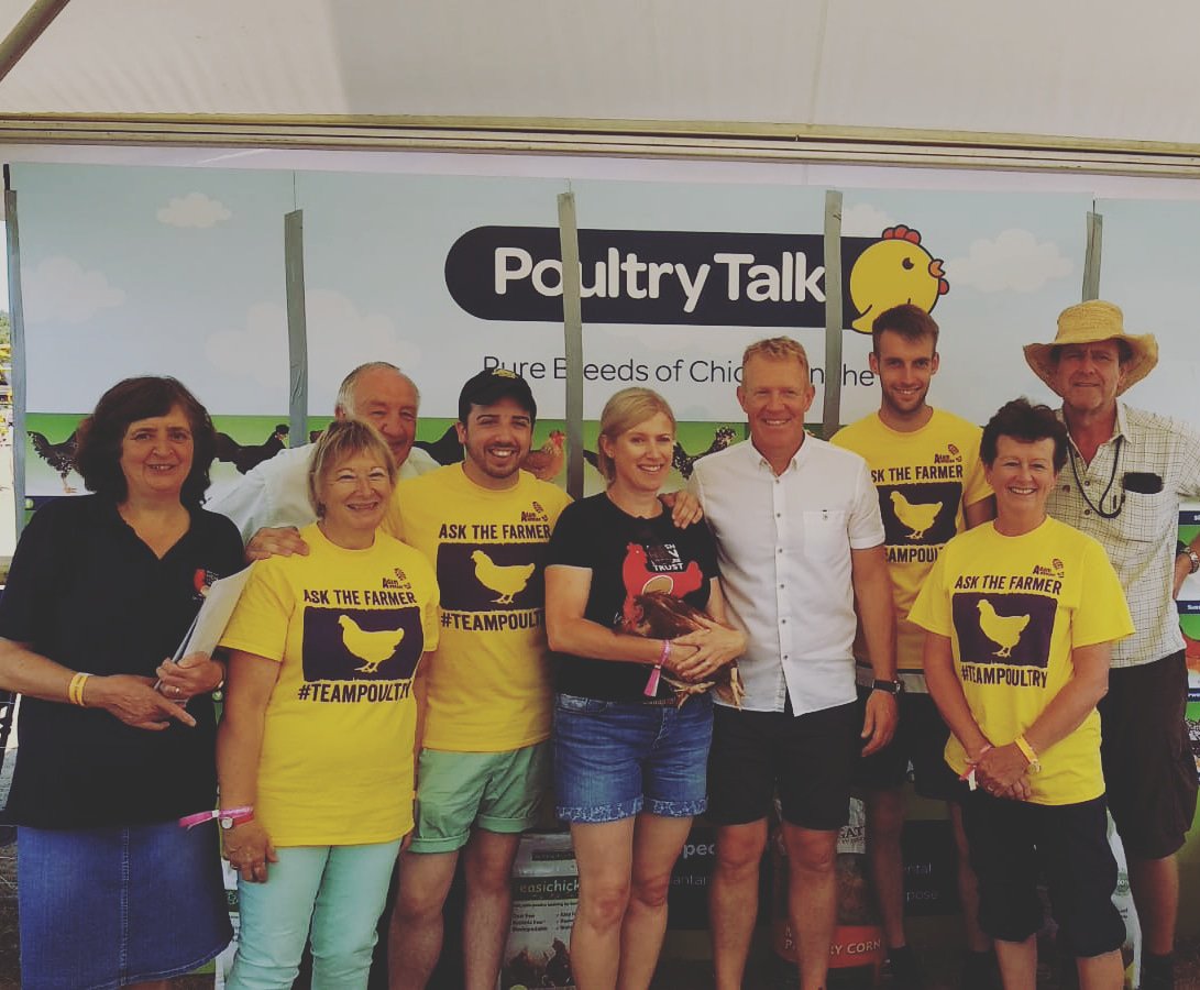 It's the last day if BBC Countryfile Live at Blenheim Palace today...the team are waiting to meet everyone...even Adam popped by again...you can see Adam's rehomed #exbats from the BHWT at his farm in the Cotswolds! <a href="/AdamHenson/">Adam Henson</a> <a href="/Countryfilelive/">BBC Countryfile Live</a> <a href="/BlenheimPalace/">Blenheim Palace</a> <a href="/PoultryTalk/">Poultry Talk. com</a>