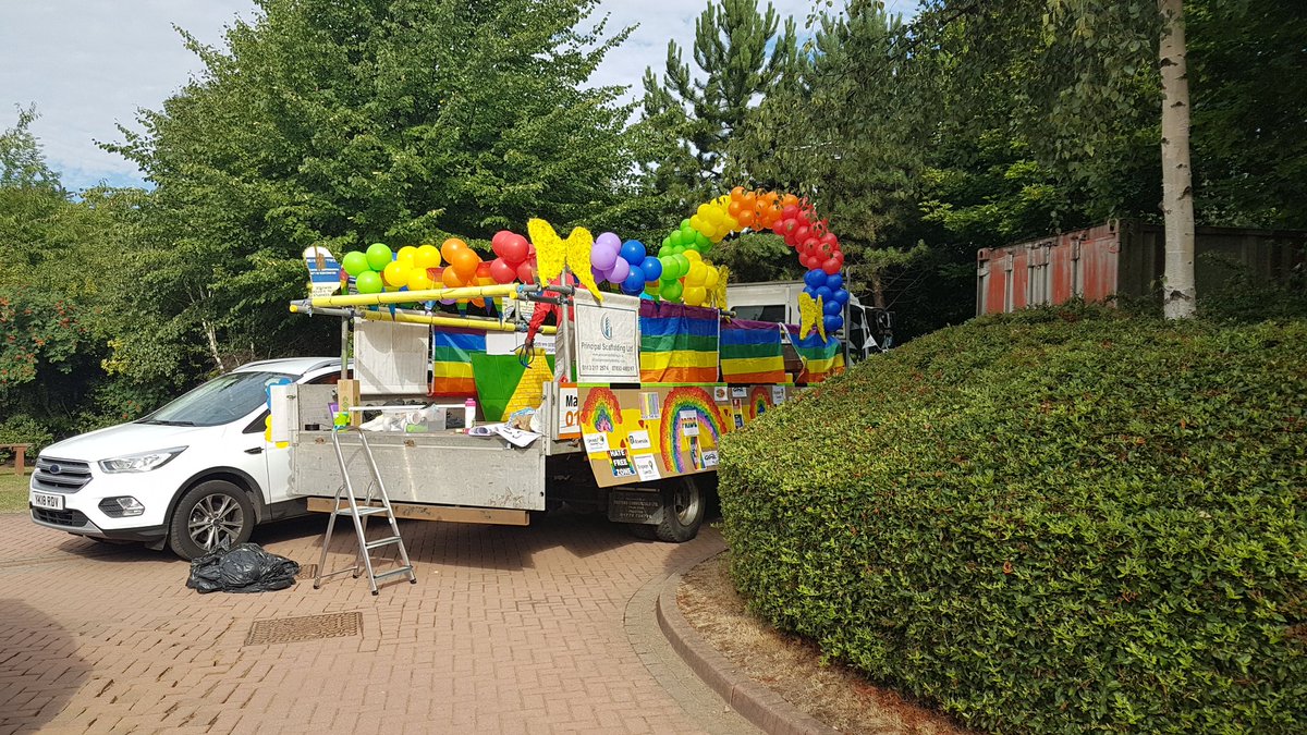 Engage Leeds... We are ready for an amazing Leeds Pride 2018.. Thanks to Keepsake Balloon Art &amp; Principle-scaffolsing.co.uk for supporting us in Pride.. <a href="/Engage_Leeds/">Engage Leeds</a> <a href="/BARCALeeds/">BARCA-Leeds</a> <a href="/ConnectHousing/">Connect Housing</a> <a href="/RiversideUK/">Riverside Group</a>