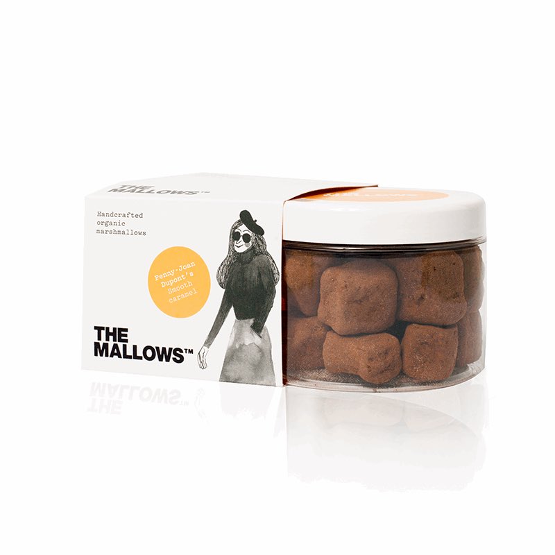 Beyondliving's tweet photo. Introducing Penny Joan. She’s the matriarch of The Mallows. The most incredible family of Marshmallows. Penny is all about Chocolate coated smooth caramel flavoured deliciousness!! Launching September 2nd @SpecialityFair - Available exclusively from #BeyondLiving #TheMallows https://t.co/sTiyHqpYvr