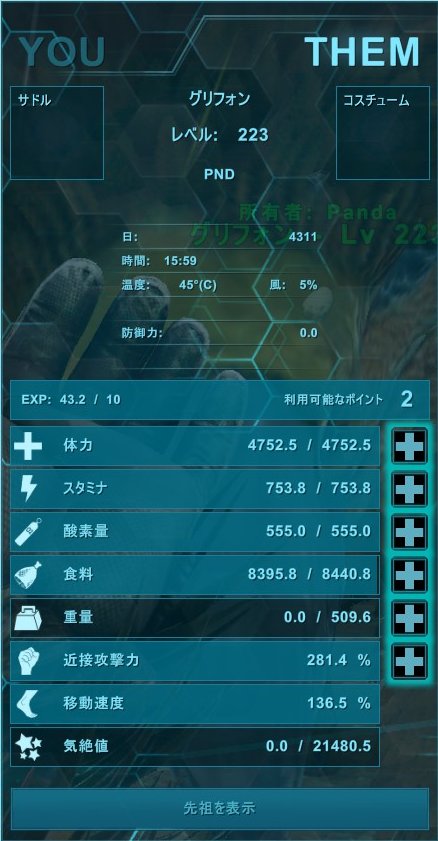 魅惑色のぱんだ Ark 150グリフォン 眠らせてすぐにワイバーン乗った人が現れて外国人だと思ってhiって声かけたらジュラさんで テイムの待ち時間中ずっと話してたらあっという間にテイム完了時刻ｗ さらっとテイム出来てジュラさんと記念撮影してきました