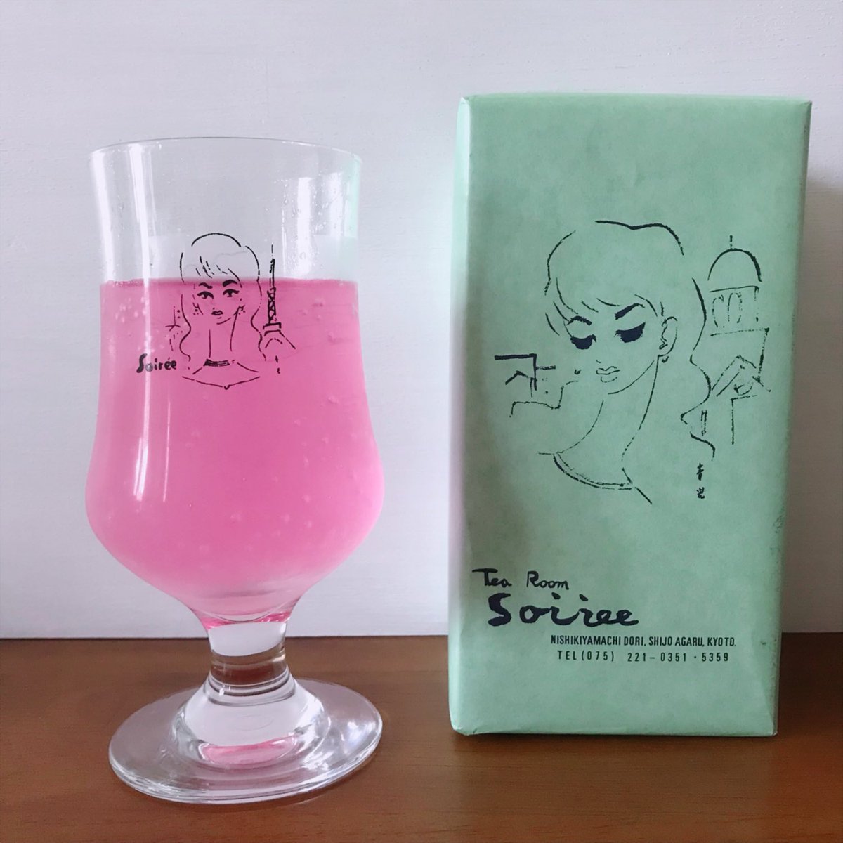 Tiny M Kyoto Holiday 京都に行く旅に増える乙女グラス 私の京都土産の定番です 喫茶ソワレ 東郷青児 タンブラー ゴブレット