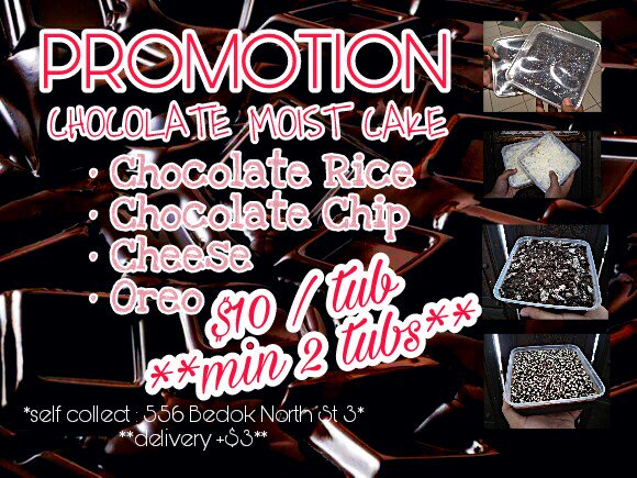 anakmelewa's tweet photo. Hey guys! Im doing a small business do support me by Follow us on IG @mumandsonsweetness now! And See for urself all the feedbacks! Since we are having a promotion, why not place Ur orders as well :) thank u so much guys !#supportlocal #meloCAKE https://t.co/JiHp7Rqfbi