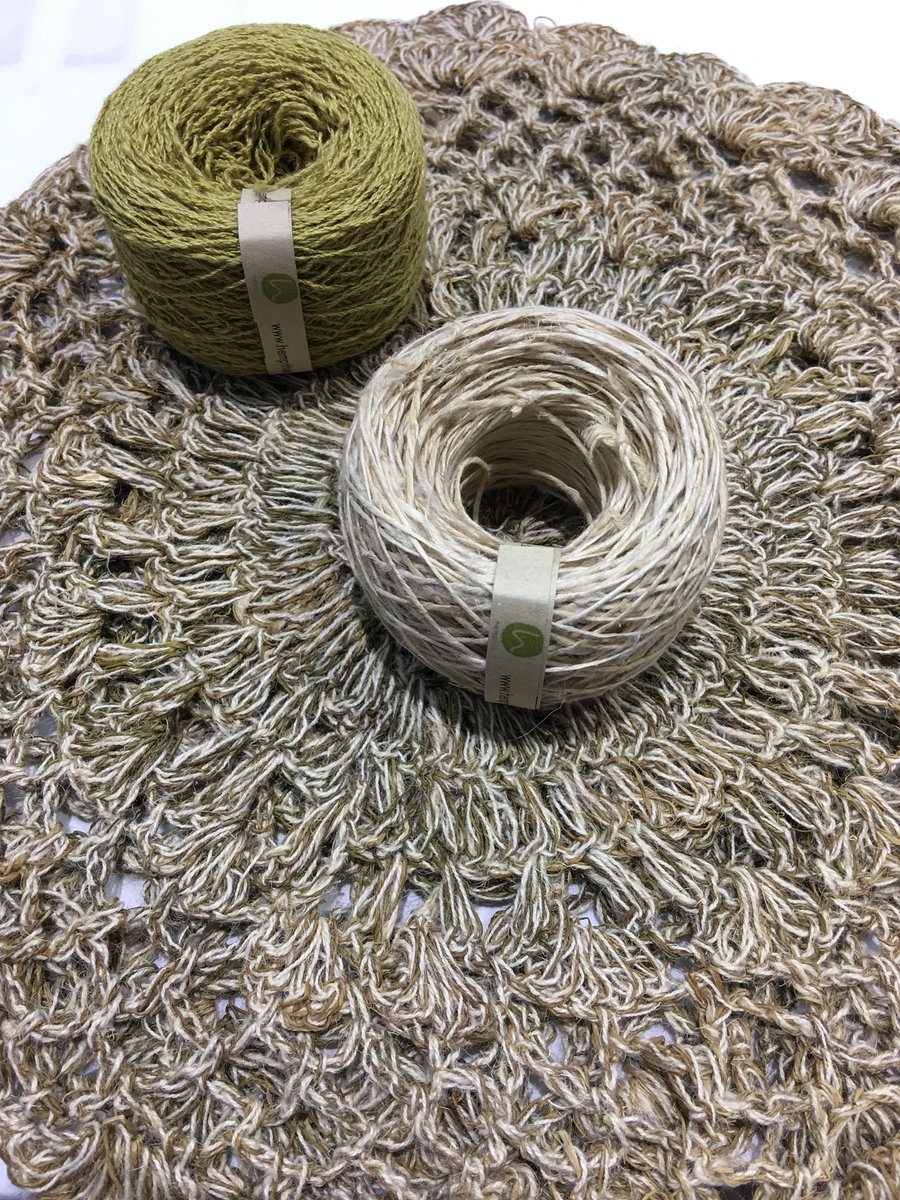 olivedd's tweet image. HempThai yarn dye. #crochet #hemp #hempthai #restorehemp