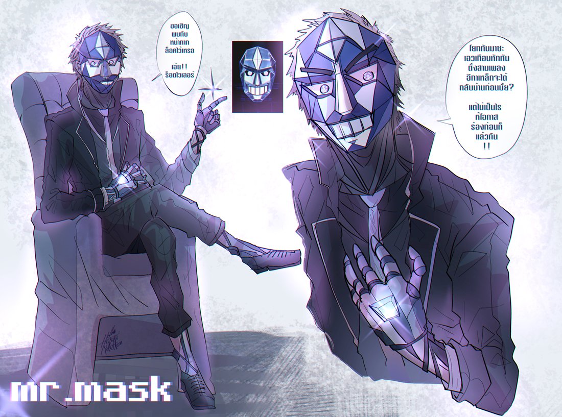 YolkHon's tweet photo. FA mr.MASK ถ้าแปลงเป็นคาร์แรคเตอร์ก็น่าจะเป็นแอนดรอยด์แนะนำรายการกับหน้ากากต่างๆ เดี๋ยวนี้ แซวเก่งจิกเก่งแซะด้วย อยากรู้จักคนพากษ์หมอนี่พอๆกับอยากรู้ว่าใครจะแช่ม คือถ้าอยู่ในดีทรอย์นี่คือแกเป็นดีเวี่ยนแล้วอ่ะ ผิดปกติแบบตลกขี้แซะอีก  55555 #TheMaskProjectA #FanArtTheMaskProjectA https://t.co/hpY6z5cvHM
