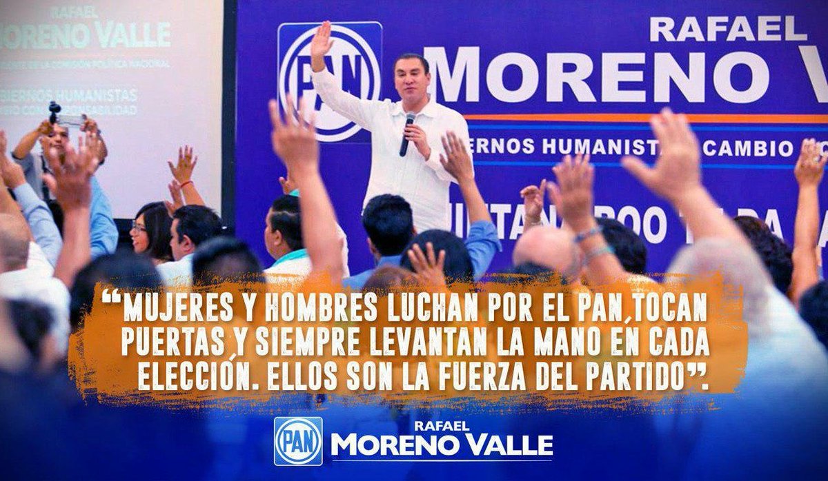 FuerzaAzul2018's tweet photo. @RafaMorenoValle  #LuchemosJuntos por @AccionNacional https://t.co/7mqnY3cG61