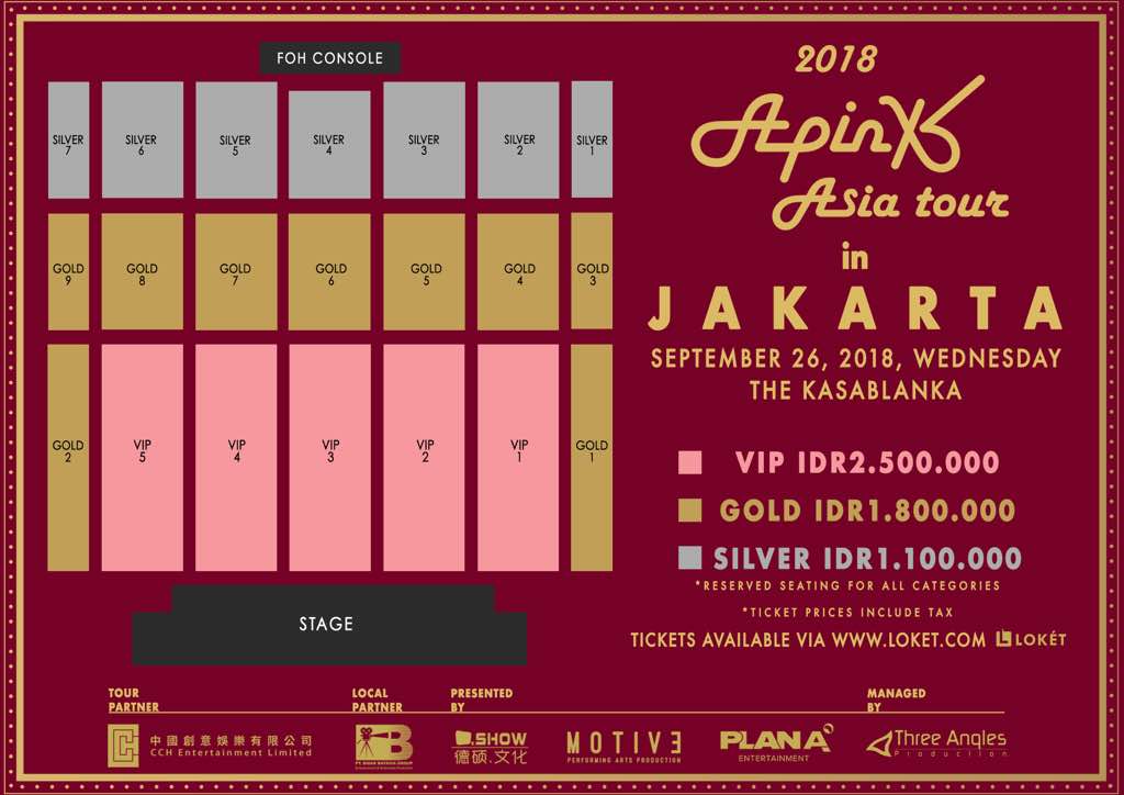 Also, don't forget the fan benefits!!!

➤ FAN BENEFITS

- 600 VIP Lucky Ticket Holders will stand a chance to win a hi - touch after the show

-50 VIP Lucky Ticket Holders will stand to win an Autographed Poster 

See you on 26 September 2018! ❤
#Apink #에이핑크 #panda #1도없어