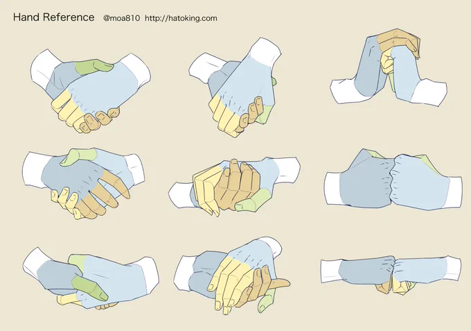 Hand refs for artists' personal/commercial use. You can trace/draw over them. Images and Rules> https://t.co/aaWJW0JtJn 
