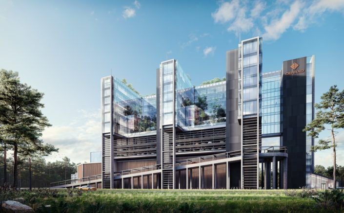 ronenbekerman's tweet photo. Cerrad HQ by Piotr Pietruczak from PEAK Studio. A commissioned project for HRA Architekci https://t.co/JQjh0ZMr8b #3d #archviz #architecture #render #3DSMAX #FORESTPACK #GROWFX #MULTISCATTER #PHOTOSHOP #VRAY @ChaosGroup @exlevel @Adsk3dsMax @Photoshop https://t.co/hTSLRhbsKw