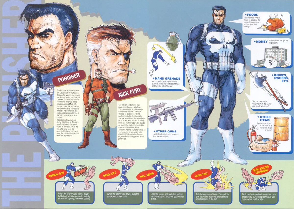 パニッシャー THE PUNISHER パンフレット チラシ カプコン チラシ