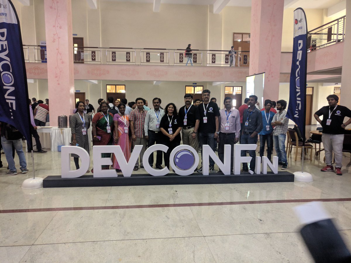 myron_cj's tweet image. #DevConf_IN #DevConf #RedHat #ChristDeemedToBeUniversity #DefineFuture
