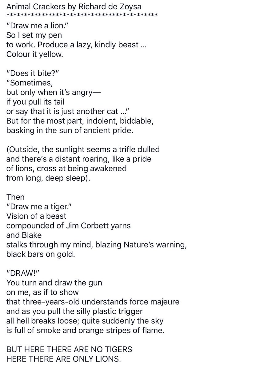 கரிகாலன் garikaalan on Twitter "Poetry Animal Crackers by Richard de