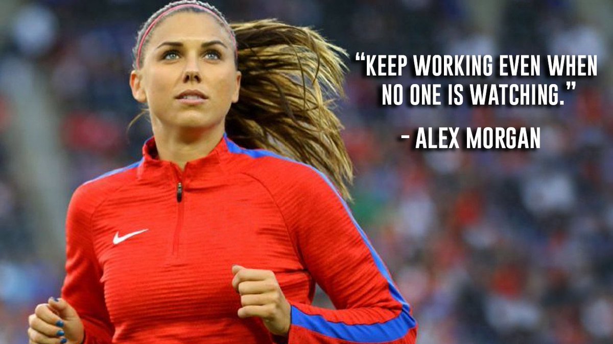 Quote of the day #AlexMorgan
#QOTD #RiseOfTheUnderdogs #FuelYourPower