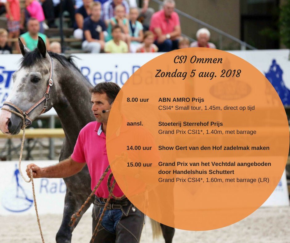 CsiOmmen's tweet image. Hoe maak je een paard zadelmak? Gert van den Hof weet als geen ander hoe dat moet. Kom kijken vanmiddag! @CsiOmmen #csiommen #Ommen #Vechtdal