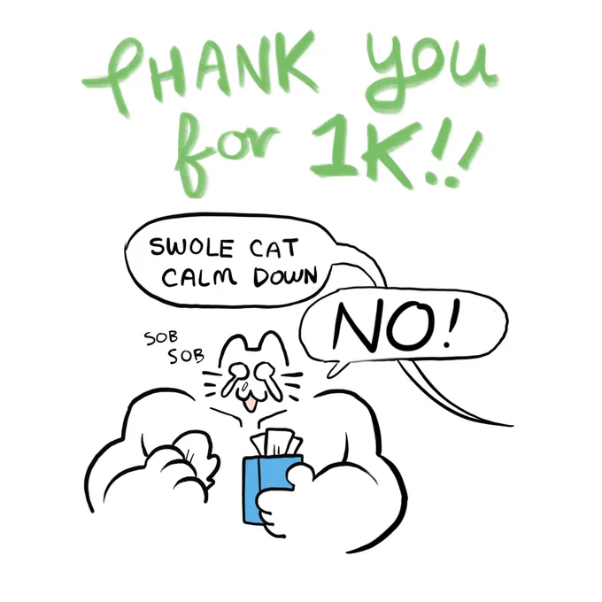 I already tweeted this but THANK YOU ALL SO MUCH for getting me to 1K on Webtoons!!! ❤️❤️❤️ I love that you love my work and this is just the motivation I needed to continue the comic! Weekly episodes are BACK ON!!! 