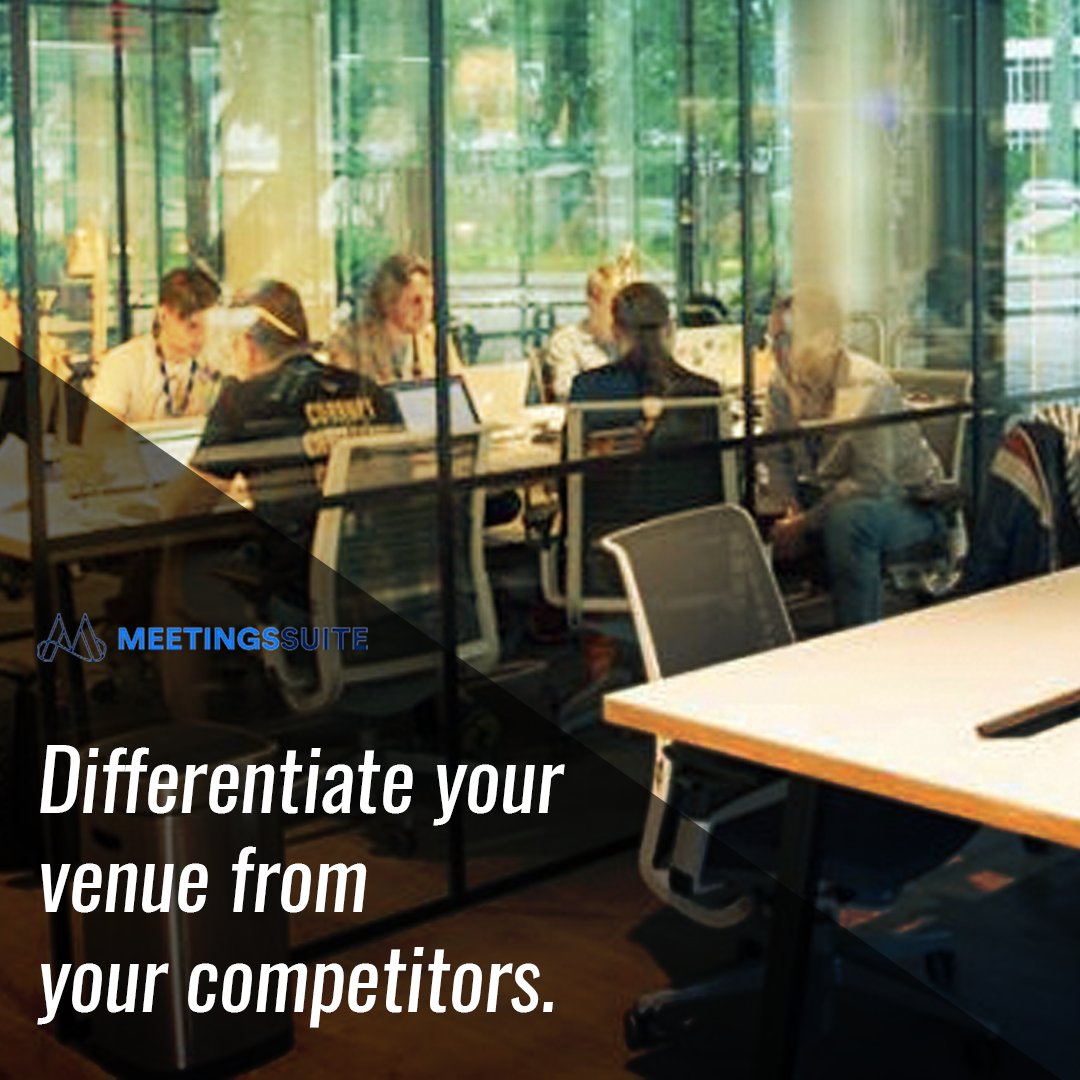 Instead of comparing your venue with your competitors, give your customers a reason to choose your venue over the one a mile down the road.
#MeetingRooms #MeetingSpaces #OTA #TravelAgency #HospitalityIndustry #HotelIndustry #OnlineBooking #BookaMeeting