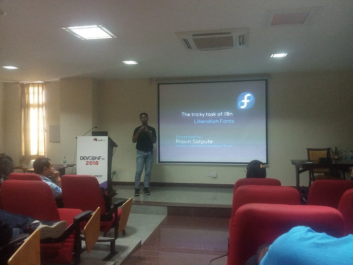 sbuvaneshkumar's tweet image. &quot;The tricky task of i18n&quot; by @prravins @devconf_in #DevConf_IN