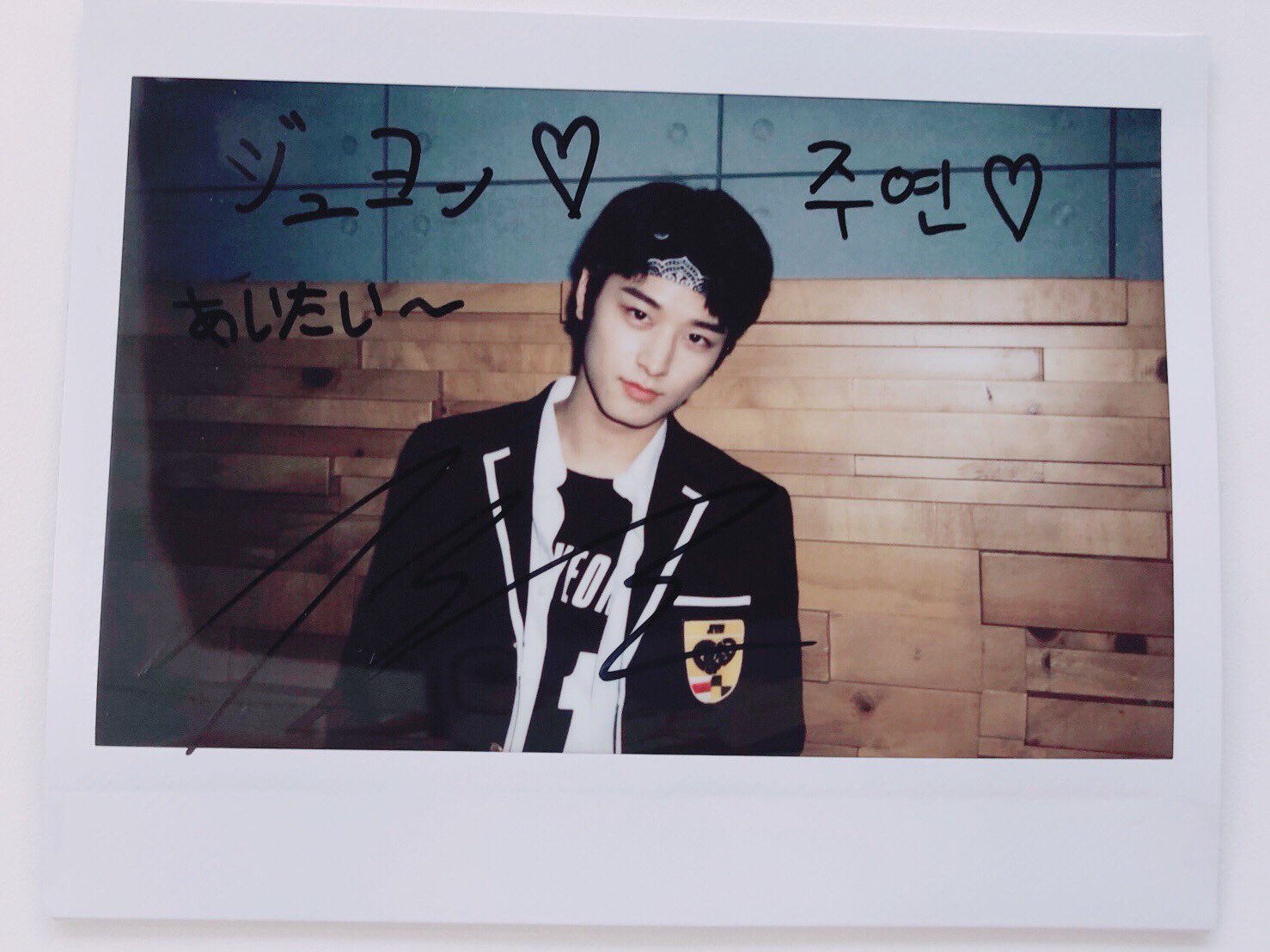 The boyz チュ ハンニョン サイン入り ポラロイド チェキ | labiela.com