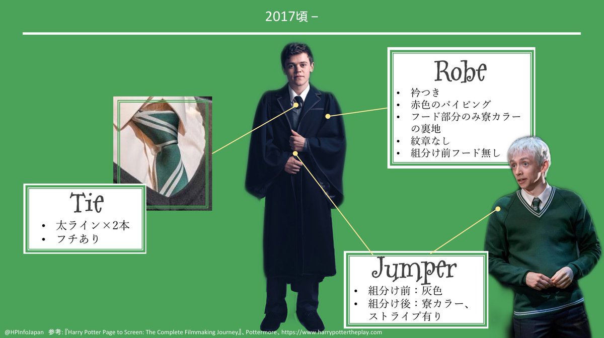 Hp Info Japan 考察 呪いの子 のネタバレが含まれます ホグワーツの制服の歴史 徹底比較第二弾はハリーの父 ジェームズと息子 アルバスの世代の制服です 第一弾 T Co Bozrpy8ria