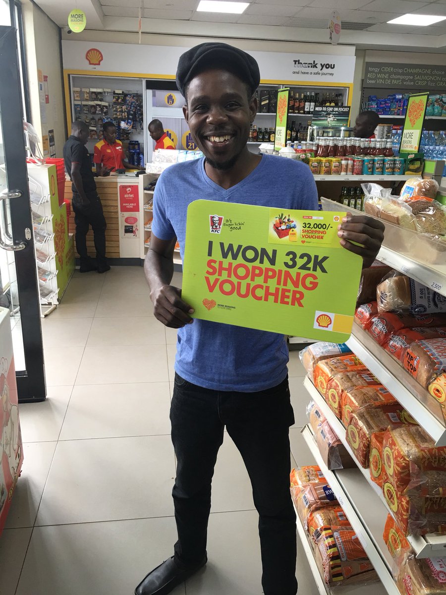 I fell on Shell - Nagudde yo ku Shell nenvayo ne voucher eyobwerere #TwegwekoKuShell #MoreReasonsToLoveShell