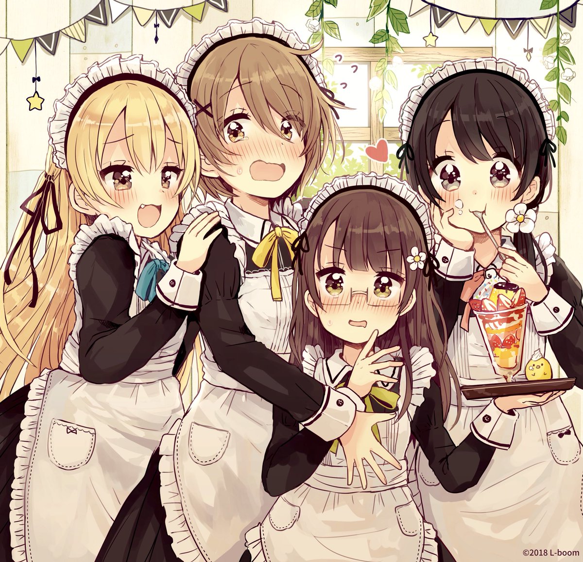 「メイドさん! 」|佐倉おりこ🍀ぬり絵本5/10発売🎨 ｺﾐﾃｨｱ144【く13b】のイラスト