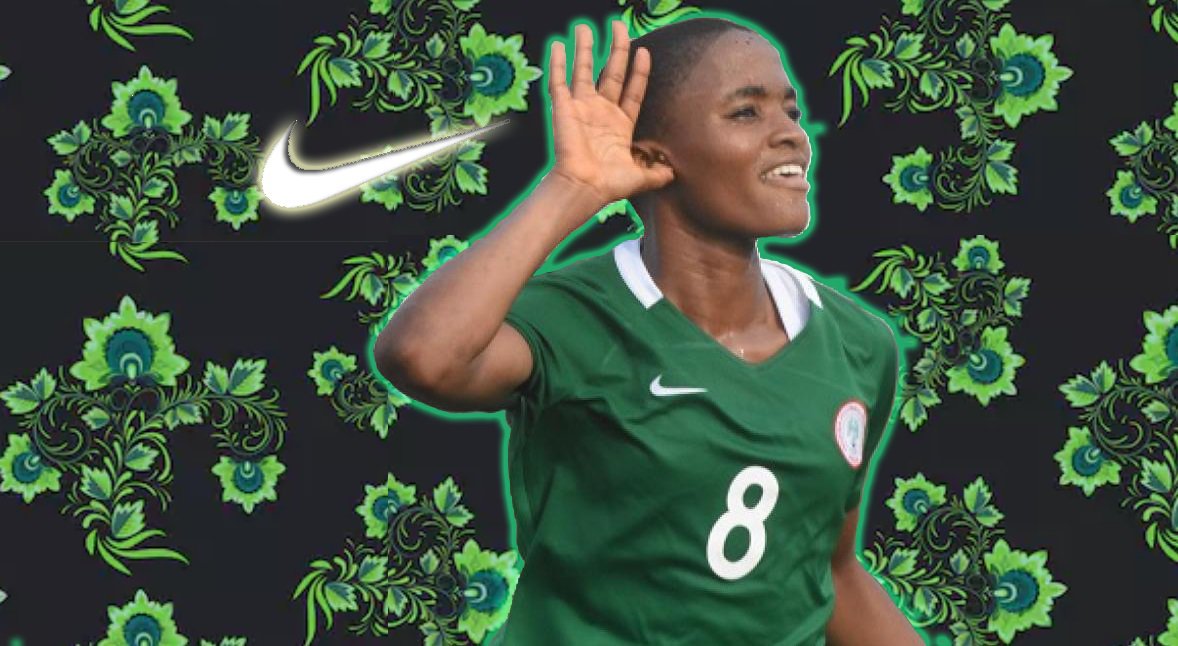 Rasheedat08's tweet photo. I love Nigeria 💚🇳🇬✨💚. Proud to represent my country and African football @FIFAWWC with the Nigerian U20 Womens National Team ⚽️💪🏿! To God be the glory 🙏🏿. #RA08 #chasingreatness @nikefootball @nikesoccer #togetherwearestronger #U20WWC https://t.co/HqPmMVKlbN