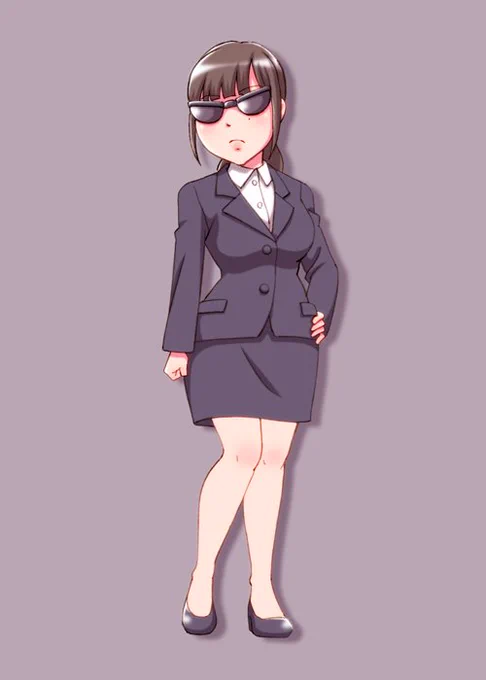 ふくちゃん視聴アニメ中間管理録トネガワ「黒服」 