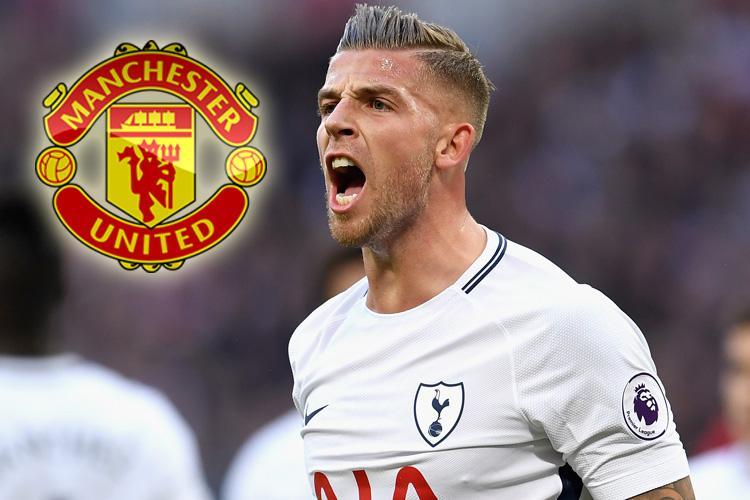 DeadlineDayLive's tweet photo. Manchester United are closing in a £60m deal to sign Tottenham's Belgium defender Toby Alderweireld. (Source: Sunday Mirror) https://t.co/4adIXGf8M5