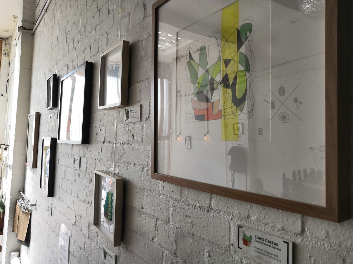 A fantastic launch of the "Succulent Lover" by <a href="/dc_stevens/">Daniel C. Stevens</a> <a href="/100CupsCoffee/">Cups London Coffee</a> on Friday! It's on our walls until the end of the month to come check out!