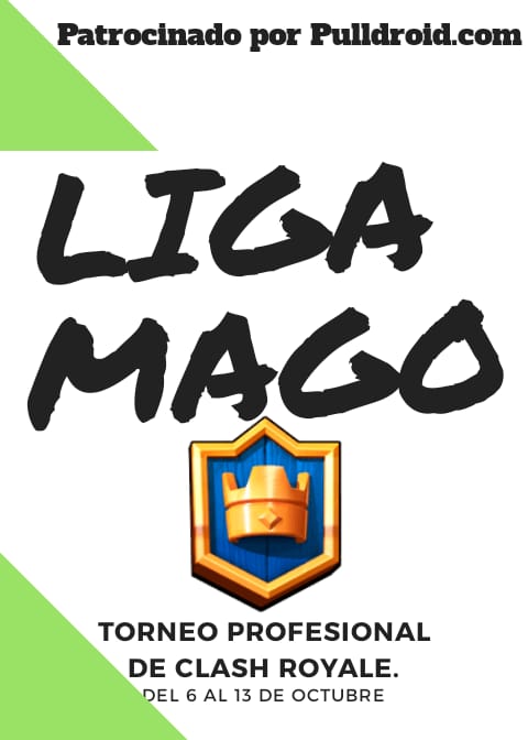 RECORDAD!!!

¡LIGA MAGO!

TORNEO de Clash Royale 2c2!

¡¡Premio 5$!!

¡¡Para inscribirte, contesta a este tweet y te habalremos por MD!!