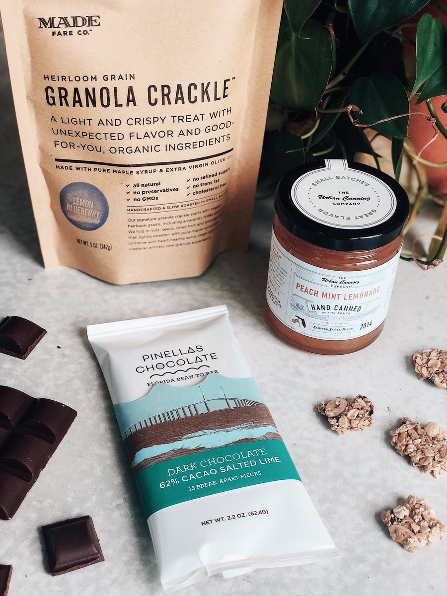 MadeFareCo's tweet photo. Happy Sunday! Hope you’re having a relaxing day. 

We currently have a giveaway on our Instagram you can win this jam, chocolate and our lemon blueberry granola crackle. https://t.co/mznaCFH0Iw