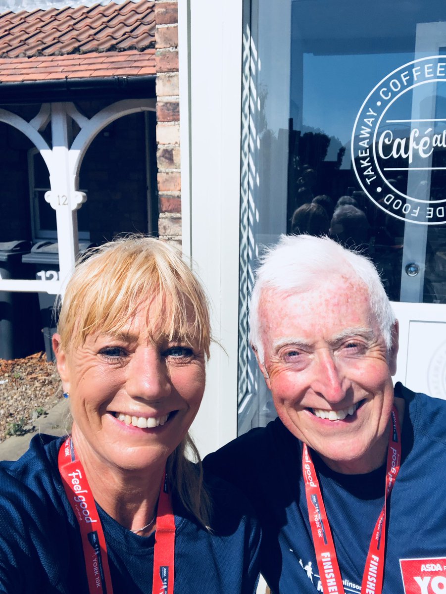 SueCub's tweet image. York 10k complete ... treat time cake and coffee thanks Brian