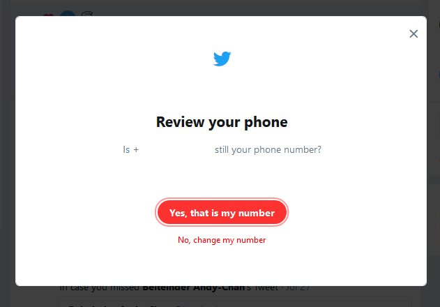 Wenn Twitter versucht dich anzurufen aber keiner geht ran.