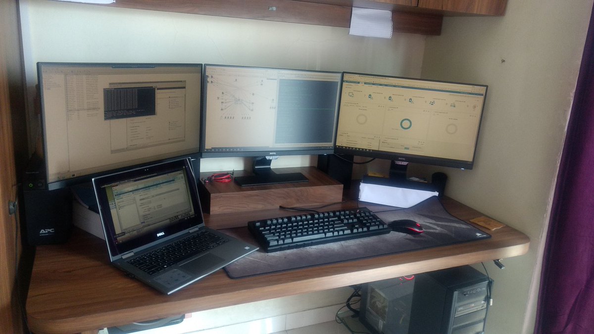 thefirewallguy's tweet photo. Once you go triple, you can't go any lower! #setupwars #benq #slimbezel #productivity https://t.co/7zdKfwnABp