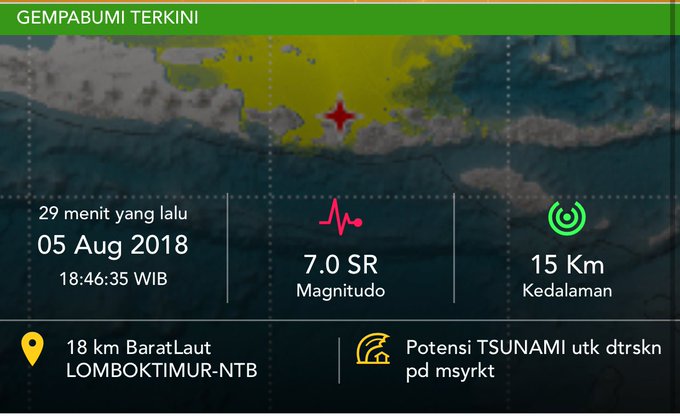 Tsunami Early Warning Issued For Indonesia After 7.0 Earthquake Dj1fNHJVsAA6qWw?format=jpg&name=small