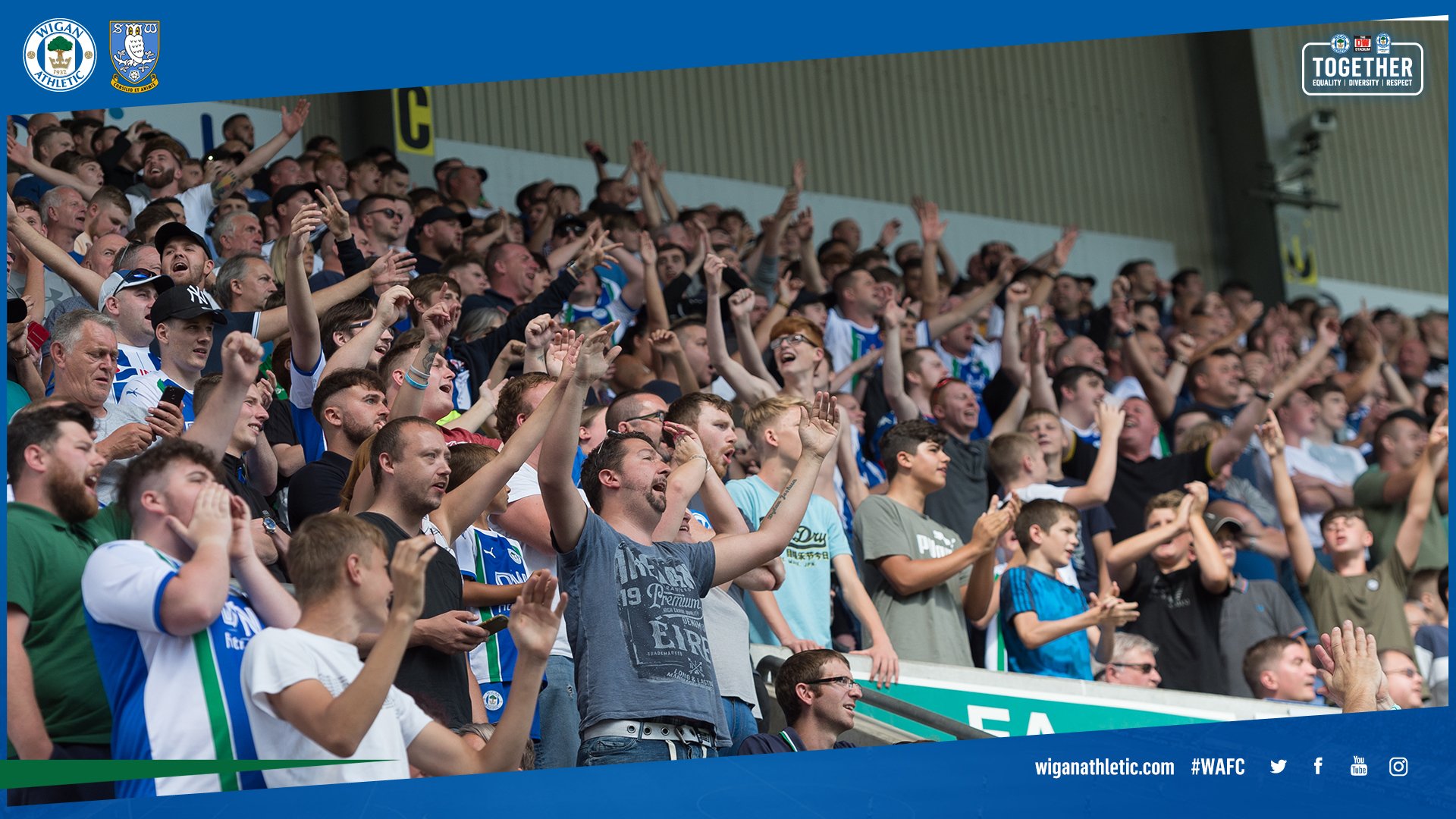 Wigan Athletic on Twitter "👏 Brilliant atmosphere inside the DWStadium on the opening day of