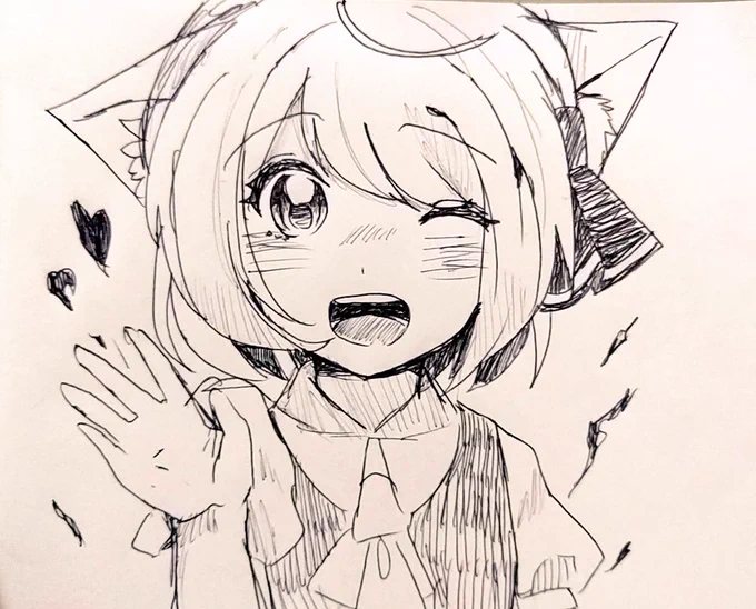 #自由なわんどろ祭 
自由だったので主催者さんイメージで、猫耳るーみあちゃんです 