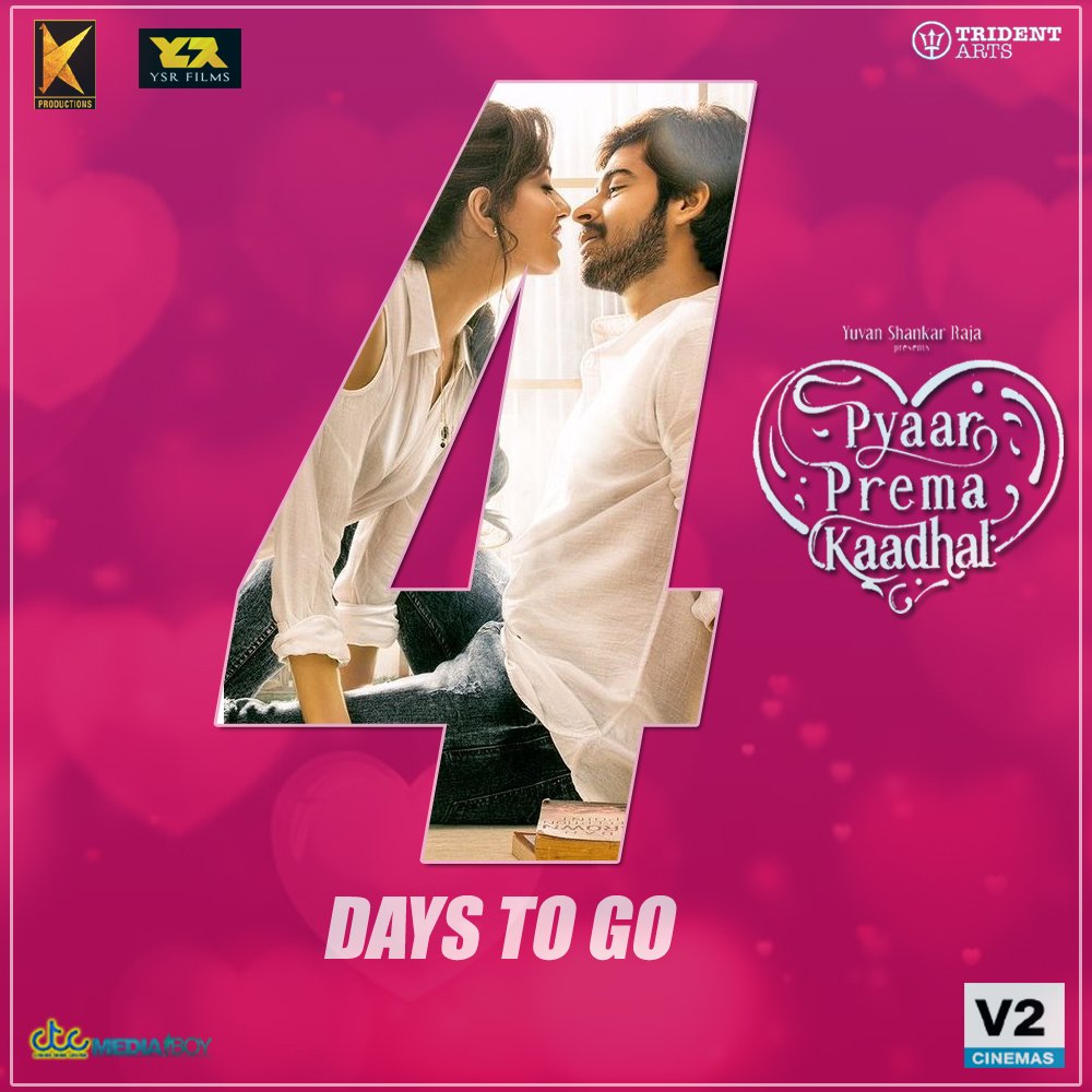 LetsKollywood's tweet photo. .@iamharishkalyan- @raizawilson's #PyaarPremaKaadhal in 4 days. Bookings open in some theaters. #PPK4DaysToGo https://t.co/YWhA7KuRbe