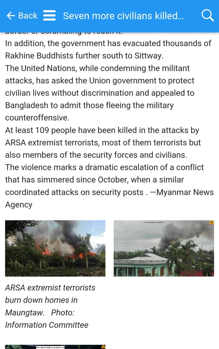 Aug 3, 2017 - 7 ethnic  #Mro people were killed and 2 was missing. The Government security forces searched for more victims and did area clearance operations.  #Rakhine  #Myanmar  #Burma  #RohingyaCrisis  #Rohingyas  #Rohingya https://bit.ly/2vFJsDr&nbsp;