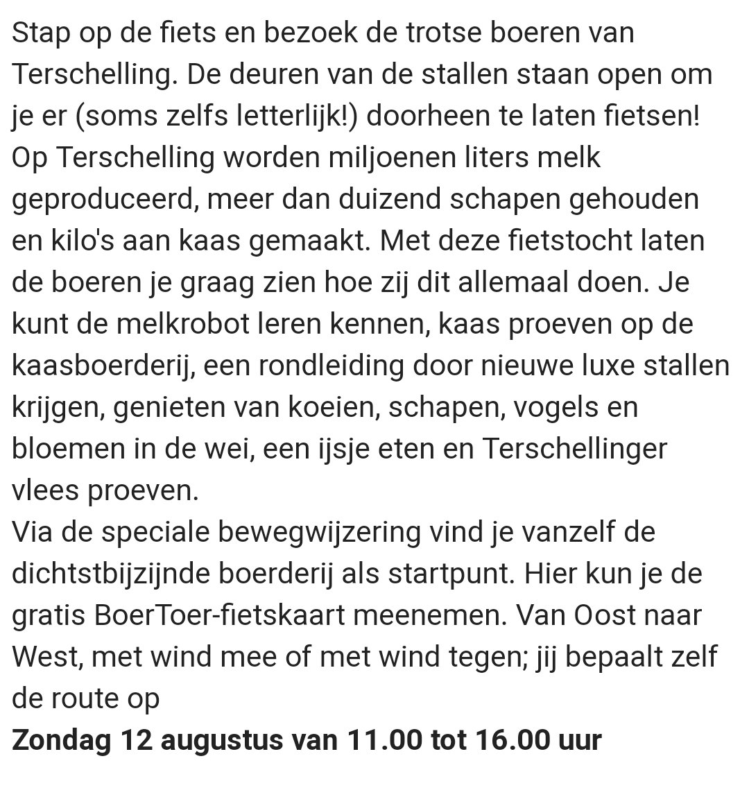 Dit is hoe het werkt: volg de borden naar de dichtstbijzijnde boerderij en pak daar het routeboekje en de kaart mee voor de rest van de dag! #DoeDeBoerToer #Terschelling