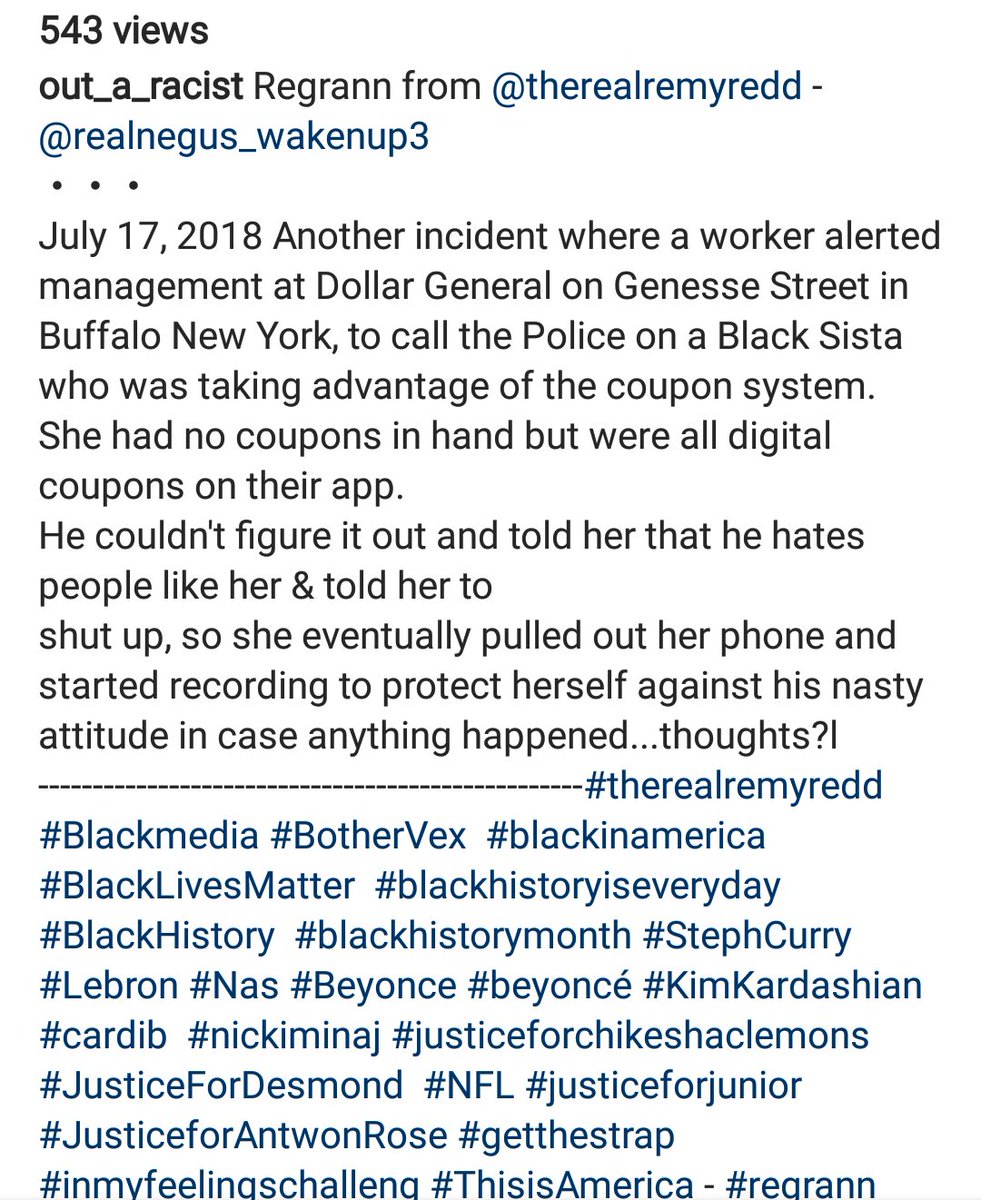 MazingStar's tweet photo. @DollarGeneral @DGCareers u have #racist monsters like this working there? I'll never shop there! #dollargeneral https://t.co/n4GYdvZNKv